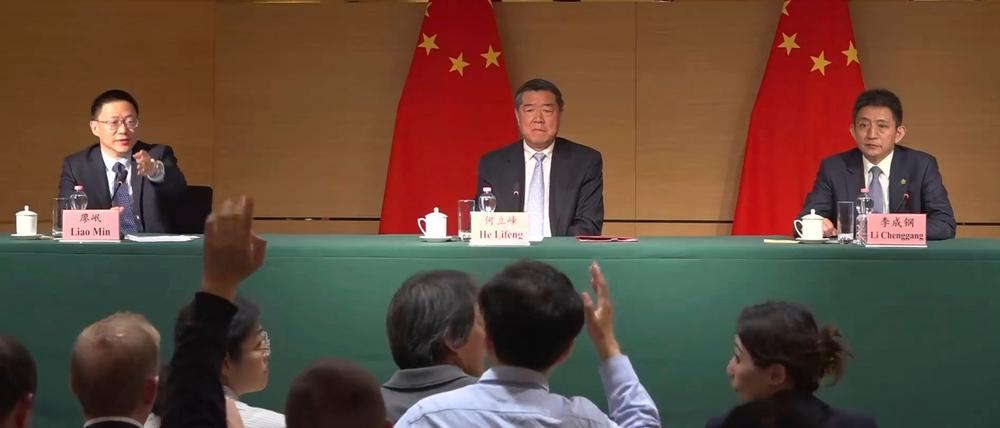 Chinas Delegation zeigte sich bereit, weiter mit den USA zu verhandeln. 