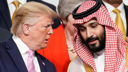 Auf Augenhöhe? Donald Trump und der saudische Thronfolger Mohammed bin Salman (Archivbild aus dem Jahr 2019).