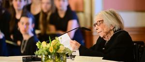 Margot Friedländer, Zeitzeugin, Holocaust-Überlebende und Ehrenbürgerin von Berlin, wird mit einer Trauerfeier geehrt. (Archivfoto)