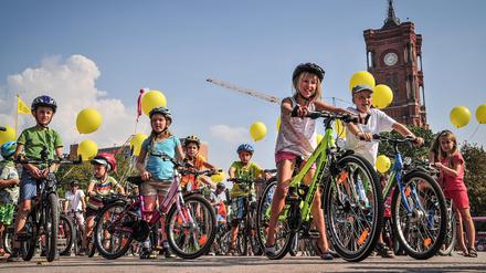 Die „Kidical Mass“ eroberte schon im vergangenen Jahr mit ihren bunten Fahrraddemos die Straßen.