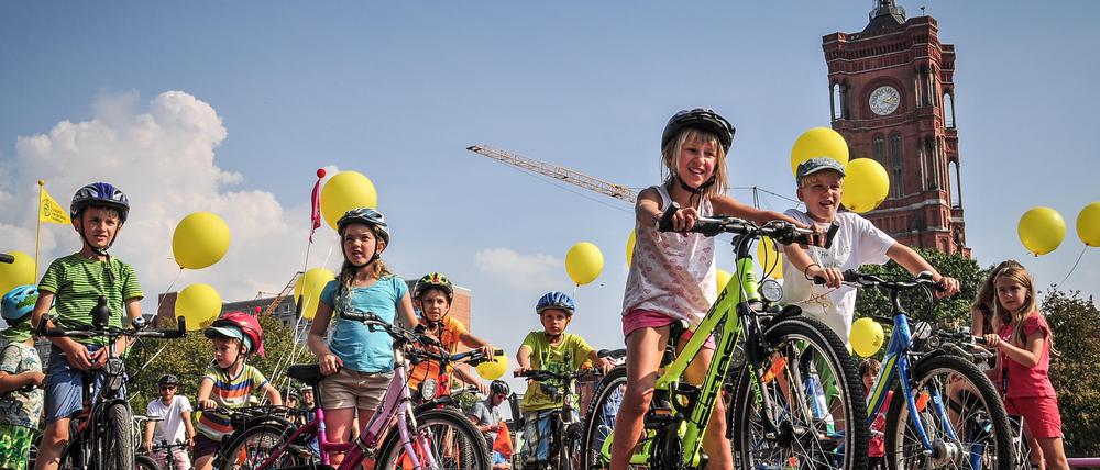 Die „Kidical Mass“ eroberte schon im vergangenen Jahr mit ihren bunten Fahrraddemos die Straßen.