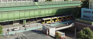 So soll die neue Brücke an der Schönhauser Allee aussehen.