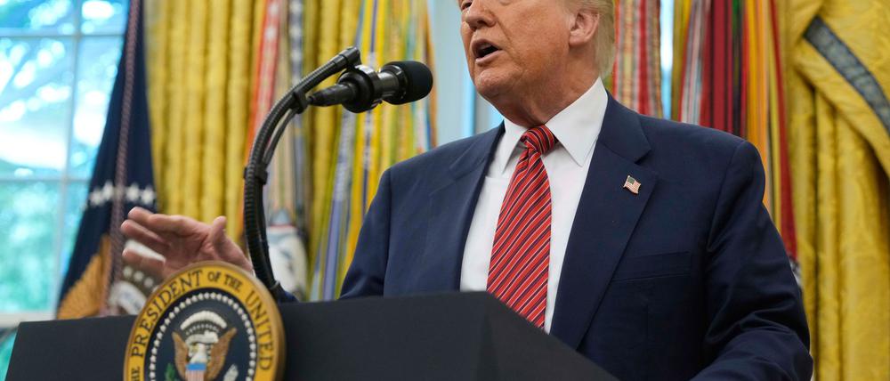 Trump hofft auf gutes Ergebnis des Türkei-Treffens. (Archivbild) 
