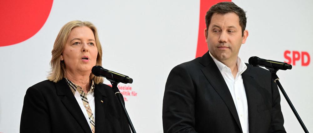 Arbeitsministerin Bärbel Bas und Finanzminister Lars Klingbeil sollen künftig die SPD gemeinsam führen.
