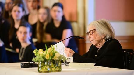 Margot Friedländer, Zeitzeugin, Holocaust-Überlebende und Ehrenbürgerin von Berlin, wird mit einer Trauerfeier geehrt. (Archivfoto)