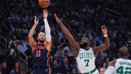 Jalen Brunson führte die Knicks zum dritten Sieg gegen die Celtics.