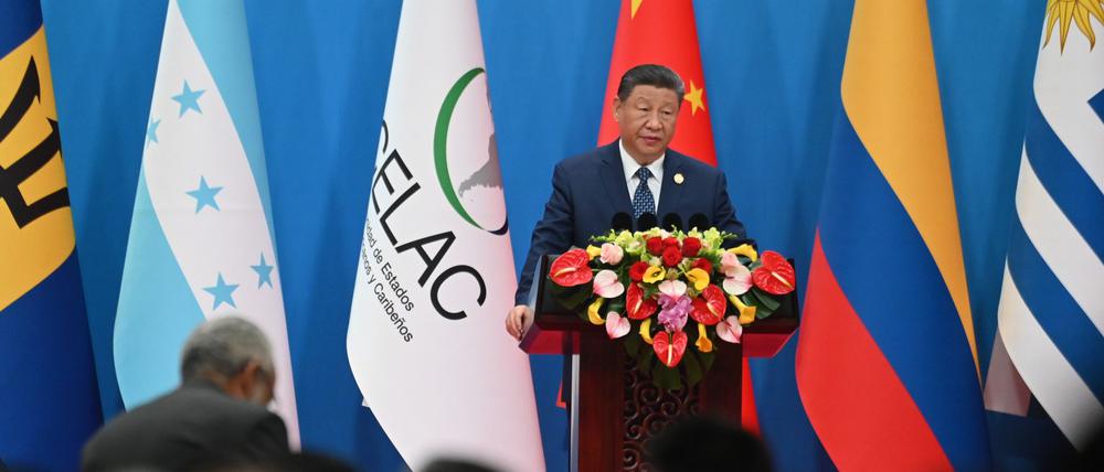 Xi kündigte fünf Kooperationsprogramme mit Lateinamerika und der Karibik an. 