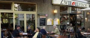 Das Lokal "Zwiebelfisch" am Savignyplatz in Charlottenburg.