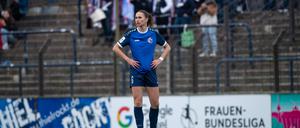 Mia Schmid hat eine schwierige Saison mit Turbine Potsdam hinter sich, an dessen Ende der Abstieg mit nur einem Punkt steht.
