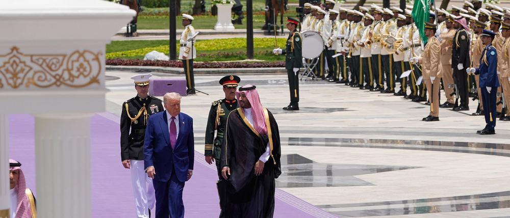 Der Kronprinz empfing den Gast aus Amerika mit allerlei Pomp. 