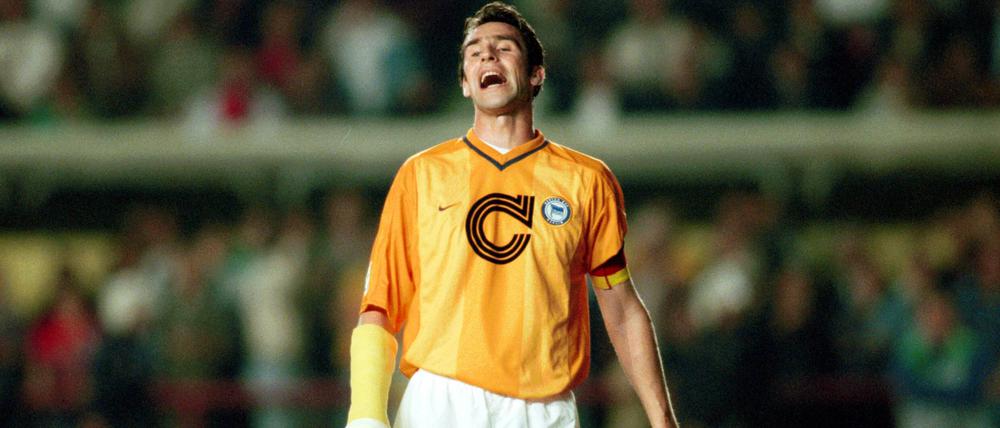 Es begann in der Champions League. In der Saison 1999/2000 spielten Hertha und Michael Preetz erstmals in Nike-Trikots.