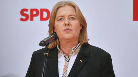 Arbeitsministerin Bärbel Bas am Montag bei einer SPD-Pressekonferenz