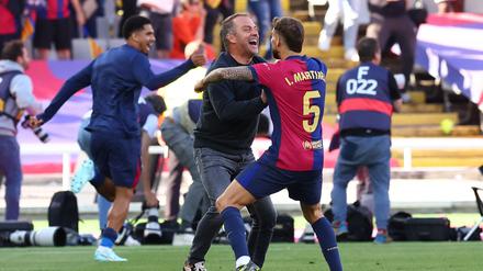 Hansi Flick feierte am vergangenen Sonntag beim 4:3 gegen Real Madrid den vierten Sieg im vierten Clasico der Saison.