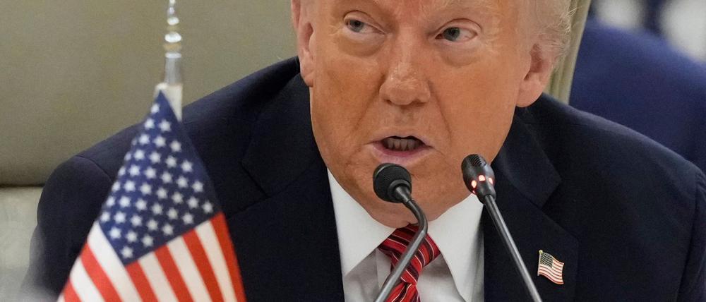 US-Präsident Trump präsentiert sich beim Thema der israelisch-arabischen Beziehungen als Friedensstifter. 