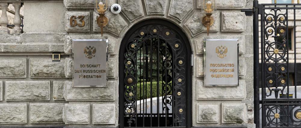 Die russische Botschaft in Berlin.