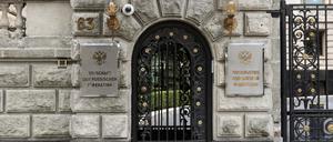 Die russische Botschaft in Berlin.