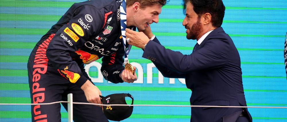 Teilsieg für Max Verstappen und Kollegen: Fia-Präsident Mohammed Ben Sulayem lenkt im Strafen-Streit ein.