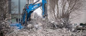 Am Bundeskanzleramt wird seit 2023 gebaut.