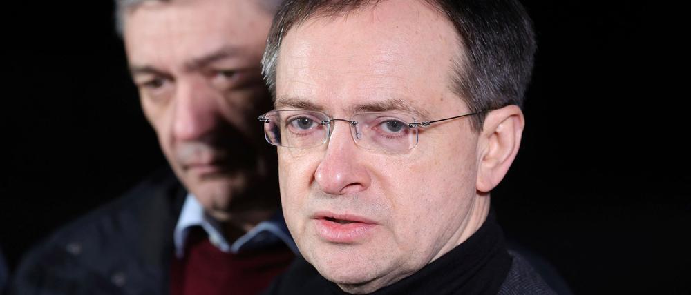 Der frühere russische Kulturminister Wladimir Medinski soll Ukraine-Verhandlungen in Istanbul führen. (Archivbild)