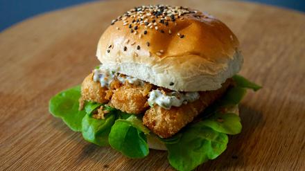 Fischstäbchen-Burger