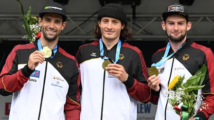 Die Weltmeister von Augsburg 2022 holen sich den EM-Titel 2025 im Teamwettbewerb.