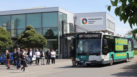 Das neue Gebäude für die Busfahrschule in Potsdam. 