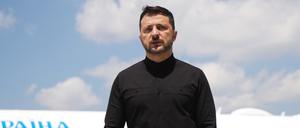 15.05.2025, Türkei, Ankara: Ukraines Präsident Wolodymyr Selenskyj kommt im Flugzeug auf dem Flughafen Esenboga in Ankara an. Foto: President Of Ukraine/APA Images via ZUMA Press Wire/dpa +++ dpa-Bildfunk +++