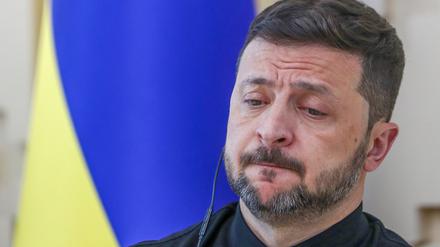 Selenskyj bei einer Pressekonferenz in Ankara am 15. Mai.