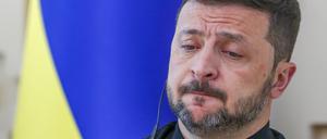 Selenskyj bei einer Pressekonferenz in Ankara am 15. Mai.