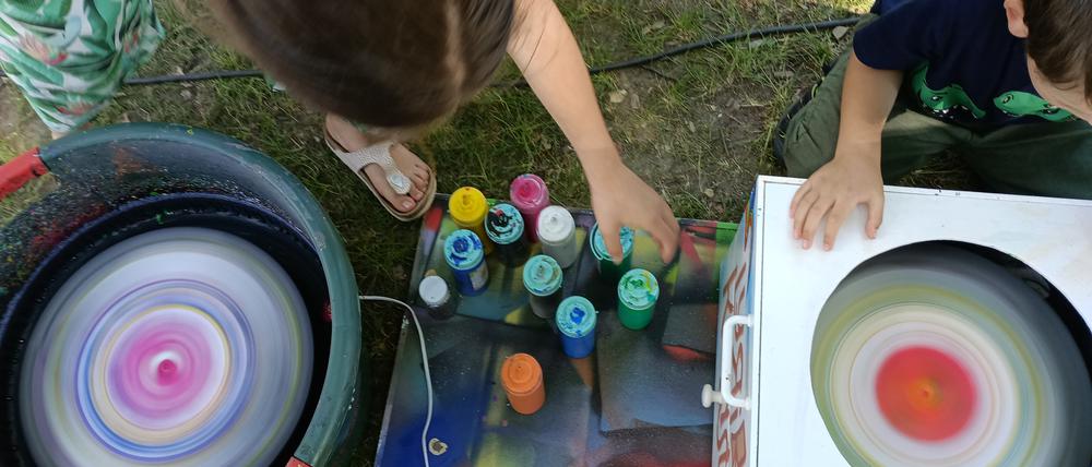 Grafitti Workshop des Potsdamer Spielemarkt