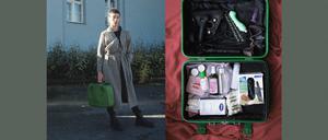 Sexualbegleiterin Pamina mit Koffer