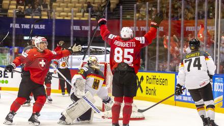 Die deutsche Abwehr war nicht nur gegen den Schweizer Sven Andrighetto überfordert.