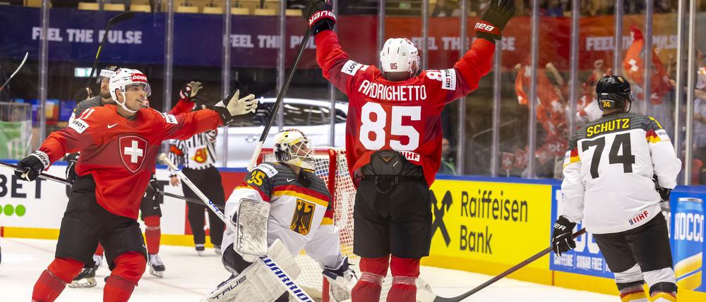 Die deutsche Abwehr war nicht nur gegen den Schweizer Sven Andrighetto überfordert.