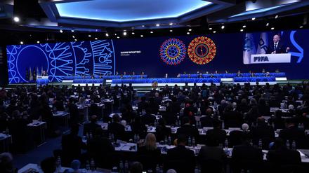 Beim FIFA-Kongress sorgt das Verhalten von FIFA-Chef Infantino für Kritik.