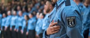 Jungpolizisten in Berlin