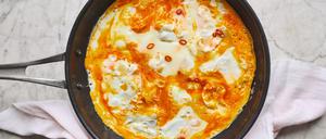 Marmoriertes Eieromlette von Meera Sodha aus dem Buch Happy (DK-Verlag). 
