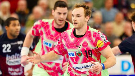 Welthandballer Matthias Gidsel trennen noch fünf Partien von seiner ersten Meisterschaft mit den Füchsen.