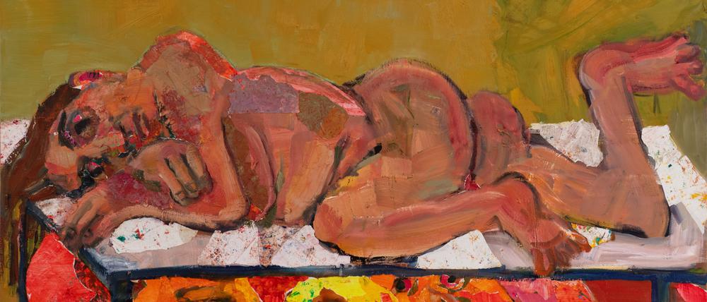 Shanee Roes Bild „The Souvenirs“ ist 2025 Jahr entstanden und misst 160 x 200 Zentimeter.