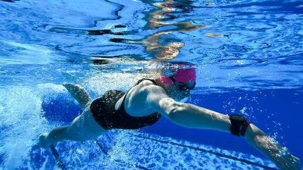 Schwimmerin, leider nicht in Spandau.