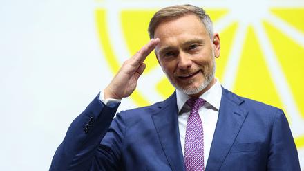 Lindner auf dem FDP-Parteitag.
