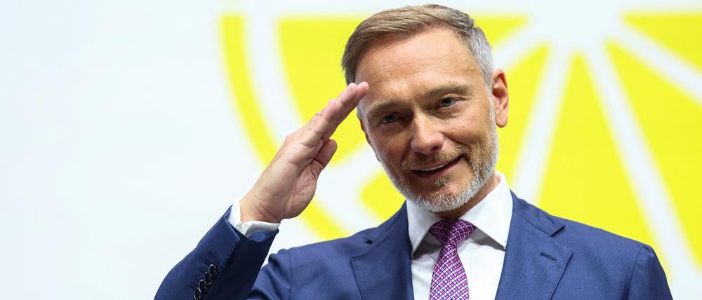 Lindner auf dem FDP-Parteitag.