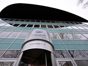 Das Ersatz-Rathaus der Stadtverwaltung in der Edisonallee.