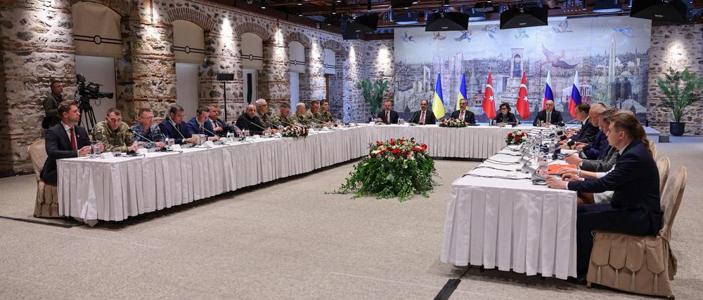 In Istanbul haben erstmals seit drei Jahren ukrainische und russische Vertreter direkte Gespräche über den Ukraine-Krieg geführt.