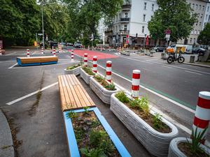Symbole der Verzwergung Berlins auch außerhalb des Rings: Kiezblock in der Sprengelstraße in Wedding. 