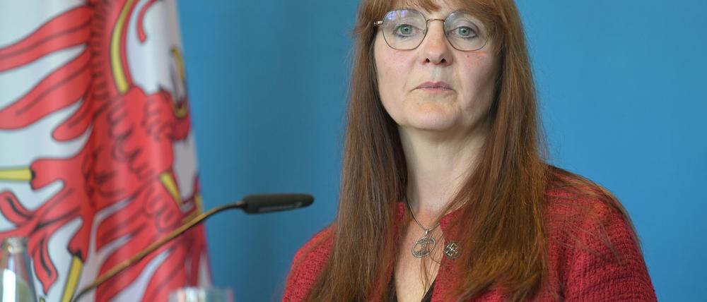 Lange bei ihrer Rücktrittsrede.