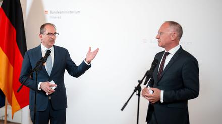 Die konservativen Innenminister demonstrieren Harmonie. 