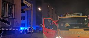 Der Tatort vor der Wache im Rollberg-Kiez.