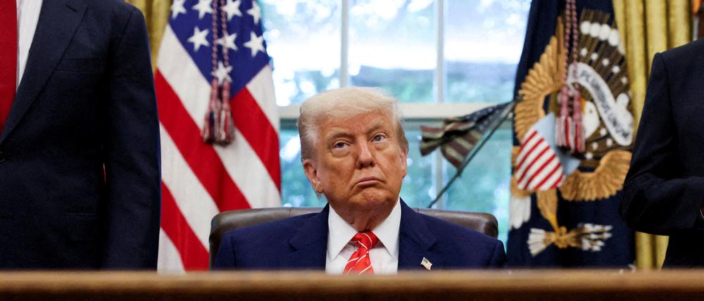 US-Präsident Donald Trump im Oval Office im Weißen Haus.