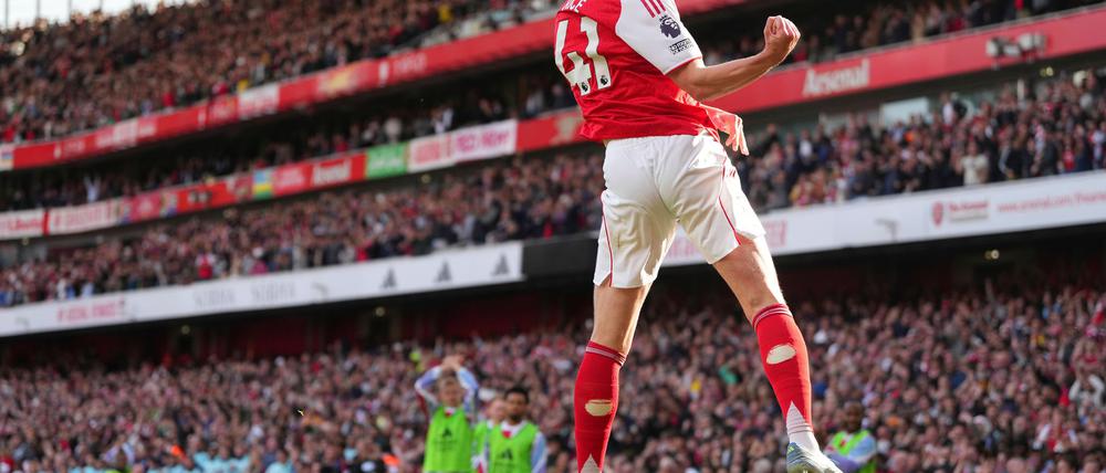 Declan Rice erzielte den Siegtreffer für Arsenal gegen Newcastle.