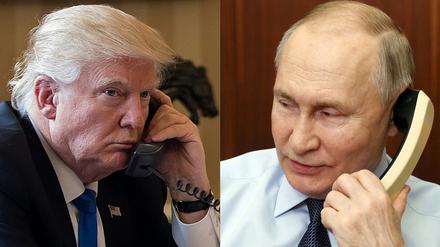 Donald Trump und Wladimir Putin telefonieren am Montag zum dritten Mal seit Januar miteinander.